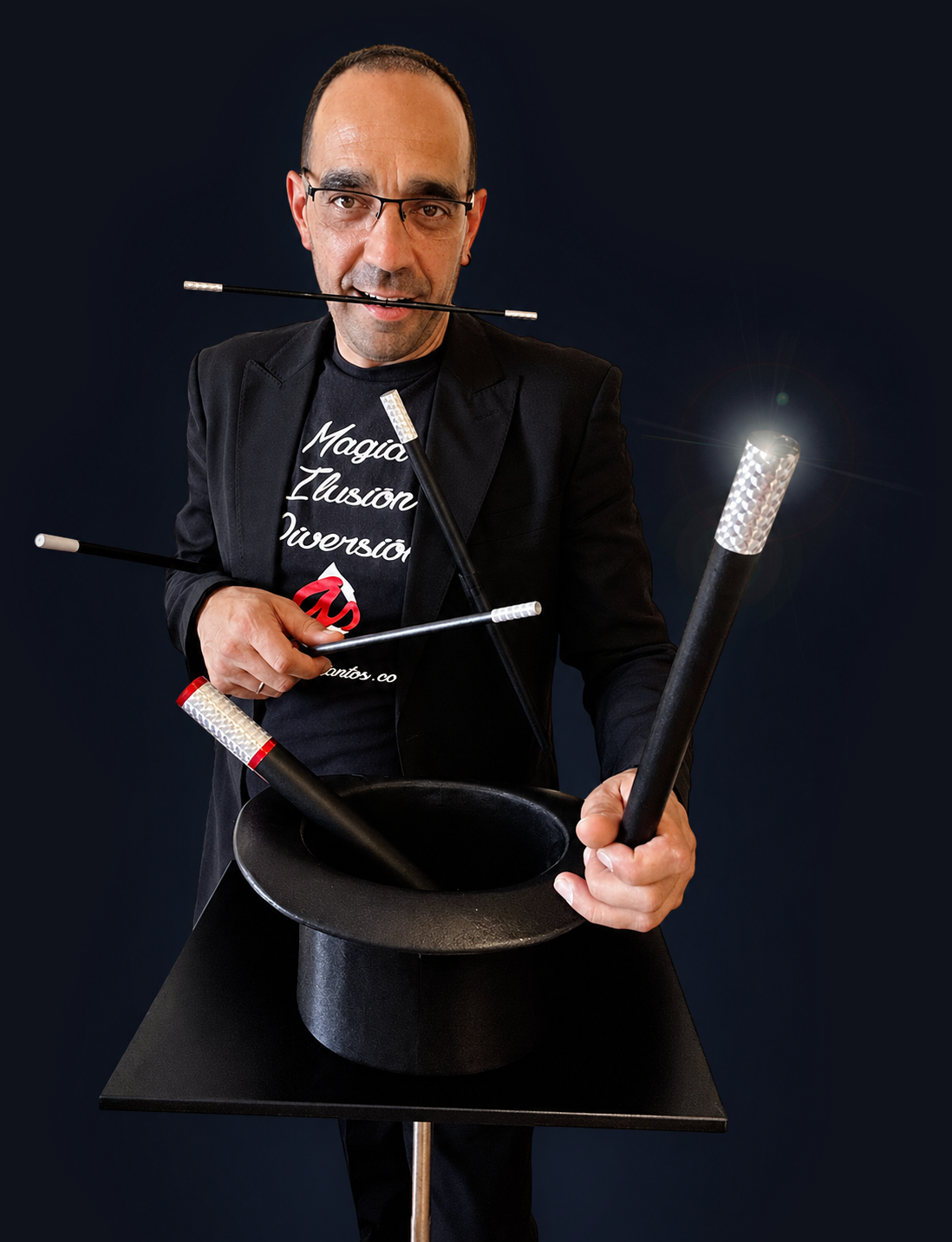 Amadeo Santos, mago profesional en Valladolid